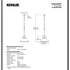 Kohler Lighting 32290-PE03 Hauksbee 18"W 1 Light Pendant - White