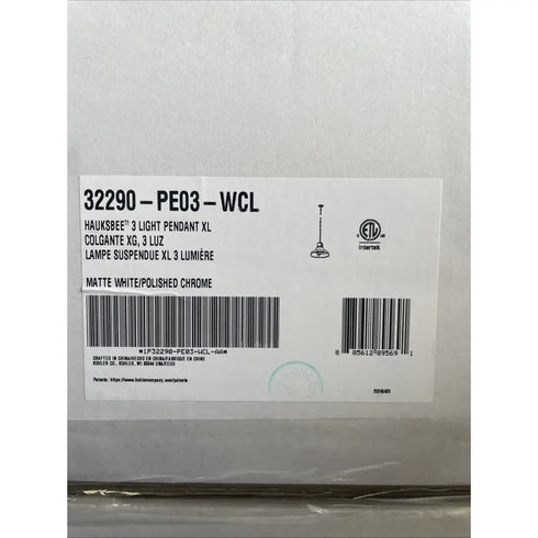 Kohler Lighting 32290-PE03 Hauksbee 18"W 1 Light Pendant - White