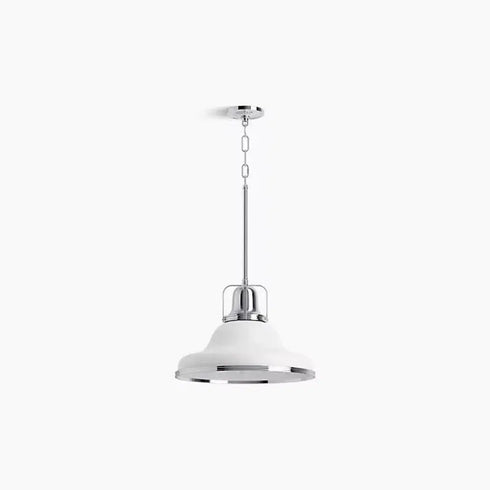 Kohler Lighting 32290-PE03 Hauksbee 18"W 1 Light Pendant - White