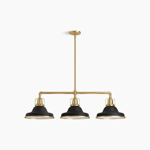 Kohler Lighting 32292-CH03 Hauksbee 42"W 3 Light Linear - Matte Black / Brushed