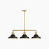 Kohler Lighting 32292-CH03 Hauksbee 42"W 3 Light Linear - Matte Black / Brushed