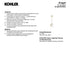 Kohler Lighting 32379-PE01-BLL Kraga 10"W Mini Pendant - Black
