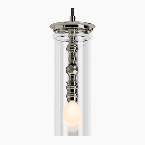 Kohler Lighting 3Light Clear Glass 23341 PE03-SNL Damask 12"Tall POLISHED NICKEL
