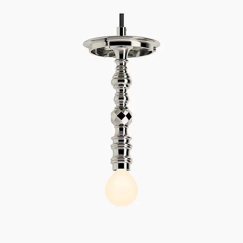 Kohler Lighting 3Light Clear Glass 23341 PE03-SNL Damask 12"Tall POLISHED NICKEL