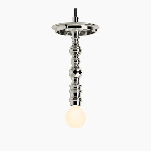 Kohler Lighting 3Light Clear Glass 23341 PE03-SNL Damask 12"Tall POLISHED NICKEL