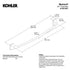 KOHLER Maxton R21847-BN 24" Wall Mount Towel Bar Brushed Nickel New in Box