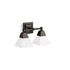 Kohler Memoirs 15in 2-Light Vanity Light,Oil Rubbed Bronze Finish,120V 23687-BZL