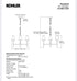 Kohler Parohn 26” Chandelier K-27862-CH04-GNL Gunmetal 4-Light NEW Discontinued