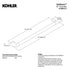 Kohler Uniform 24” Towel Bar R26121-BN Brushed Nickel Bathroom Accessory New