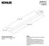 Kohler Uniform 24” Towel Bar R26121-BN Brushed Nickel Bathroom Accessory New