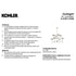 Kohler Vorleigh 8-Light Chandelier Brushed Modern Brass 27951-CH08-2GL