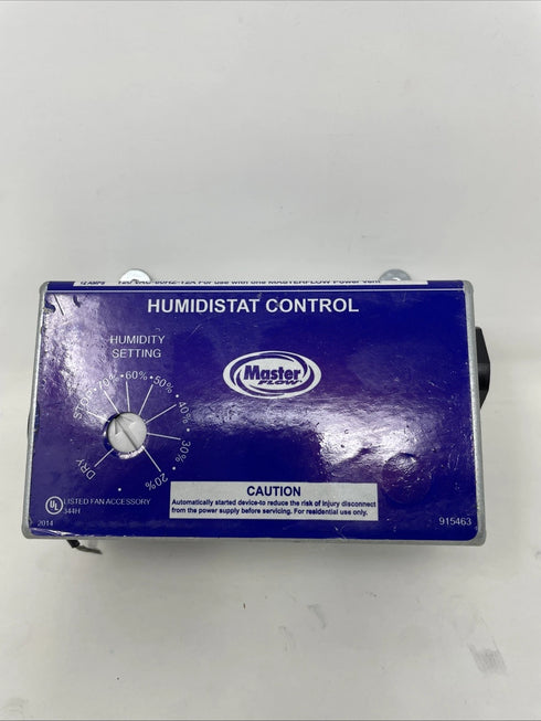 Master Flow H1 Manually Adjustable Humidistat Control for Power Vents