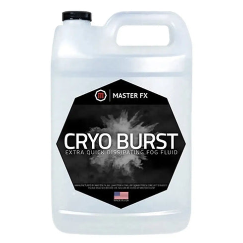 Master Fog Cryo Burst Fast Dissipating Fog Smoke Machine Fluid Juice Gallon 128o