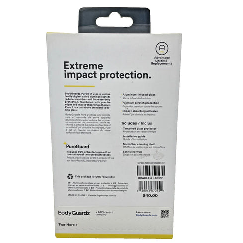 NEW BodyGuardz Pure2 Tempered Glass Screen Protector Samsung Galaxy S20 FE 5G