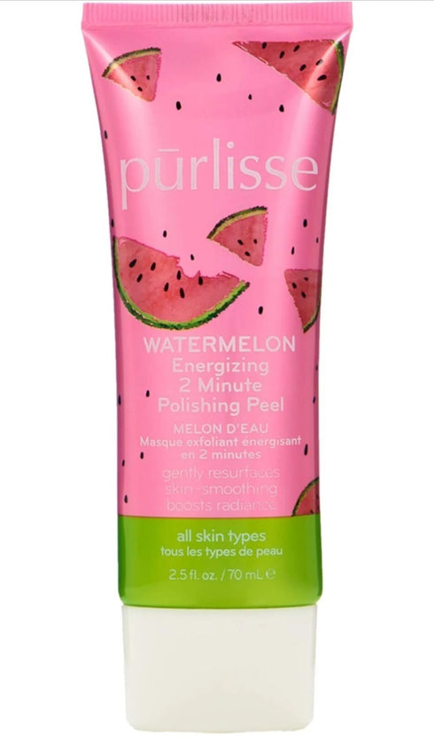 Purlisse Watermelon Energizing 2 Minute Polishing Peel Exfoliate 2.5 Fl Oz NIB