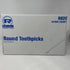 Royal R820 2.5" Round Wood Toothpicks (96000 Toothpicks/CT) New 5x24x800