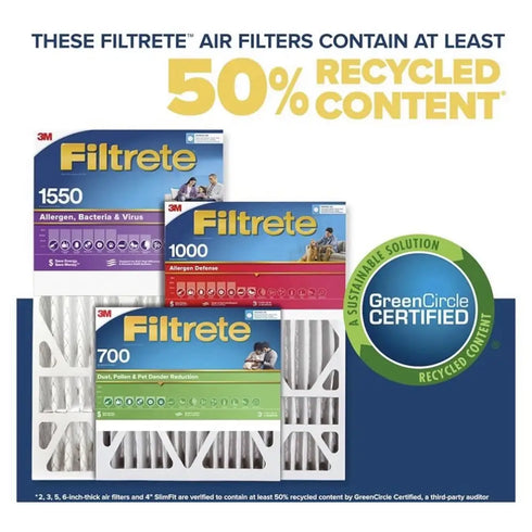 Set Of 2 3M Filtrete 16"x25"x5" Deep Pleat Air Filter - NDP01-5IN-2 2 Pack
