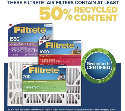 Set Of 2 3M Filtrete 16"x25"x5" Deep Pleat Air Filter - NDP01-5IN-2 2 Pack