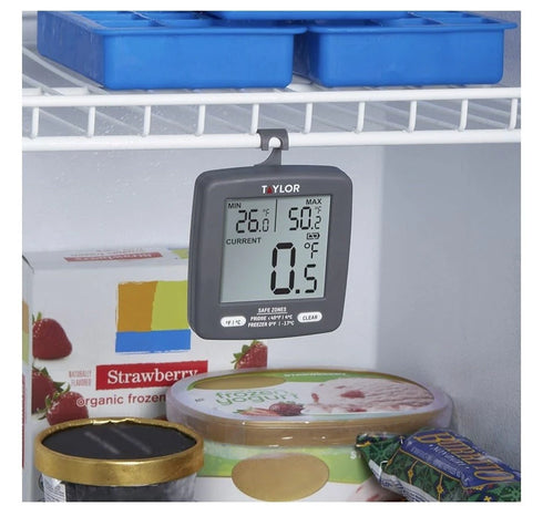 A Set of 2 Taylor Precision Products LCD Display Digital Kitchen Refrigerator