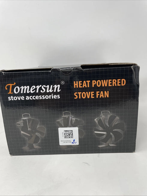 Tomersun 4 Blades Heat Powered Stove Fan for Wood/Log Burner/Fireplace