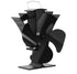 Tomersun 4 Blades Heat Powered Stove Fan for Wood/Log Burner/Fireplace
