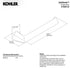 Kohler Uniform Towel Arm K-R26124-BN - Vibrant Brushed Nickel (Discontinued Finish)