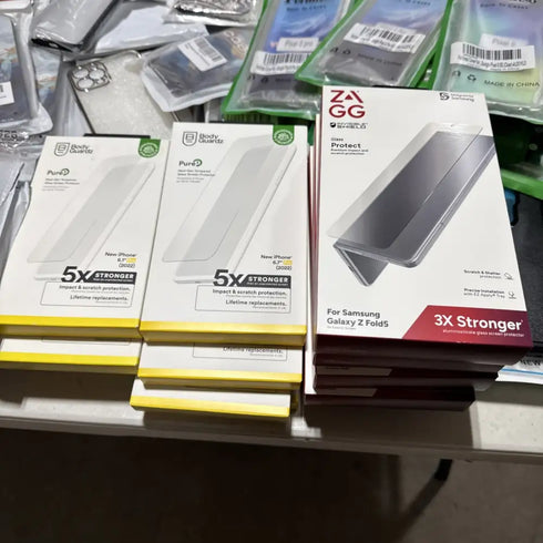 Wholesale Lot Mix 200x Assorted Android Apple iPhone Cases & Screen Protectors - Lot 200 CS 6 PS