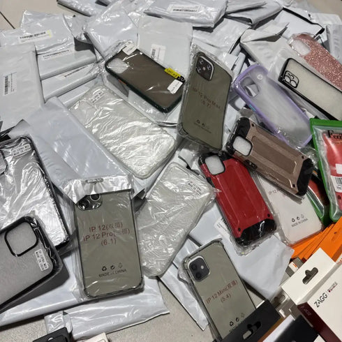 Wholesale Lot Mix 200x Assorted Android Apple iPhone Cases & Screen Protectors - Lot 200 CS 4 PS