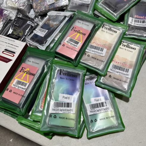 Wholesale Lot Mix 200x Assorted Android Apple iPhone Cases & Screen Protectors - Lot 200 CS 5 PS