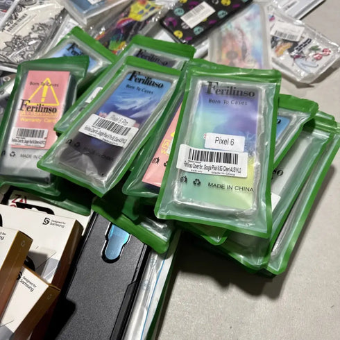 Wholesale Lot Mix 200x Assorted Android Apple iPhone Cases & Screen Protectors - Lot 200 CS 6 PS