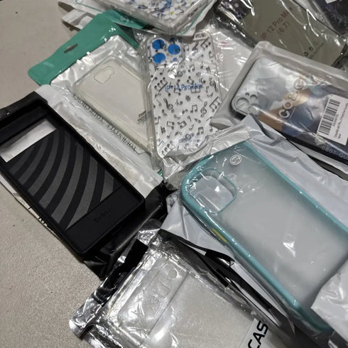 Wholesale Lot Mix 200x Assorted Android Apple iPhone Cases & Screen Protectors - Lot 200 CS 6 PS