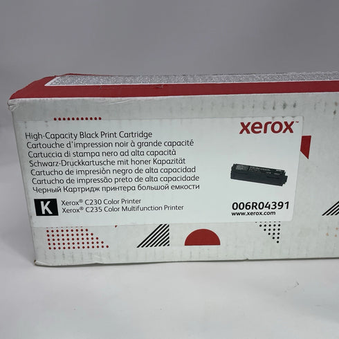 Xerox 006R04391 Black High Capacity Print Cartridge Xerox C230/c235 Color Sealed