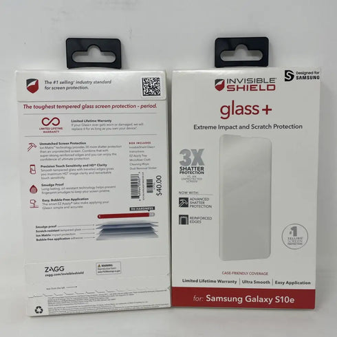 ZAGG 4174L InvisibleShield Glass + Screen Protector for Samsung Galaxy S10e