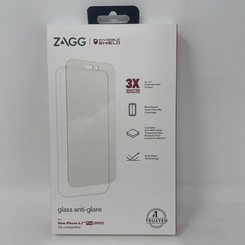 Zagg Invisible Shield Glass Anti-Glare Screen Protector for iPhone 14 Pro Max