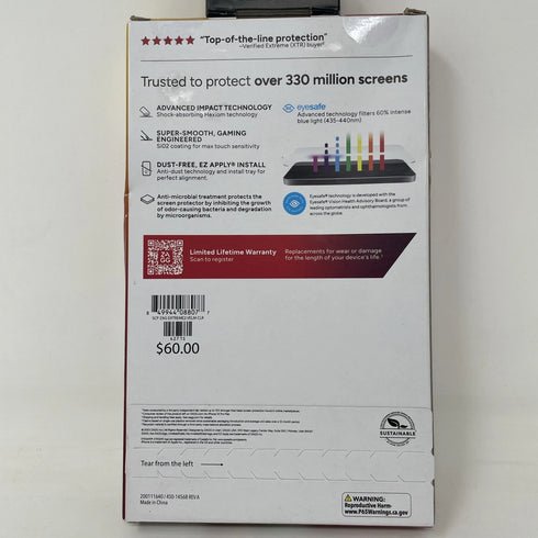 Zagg Invisible Shield Glass Extreme 2 Screen Protector for iPhone 15 Pro